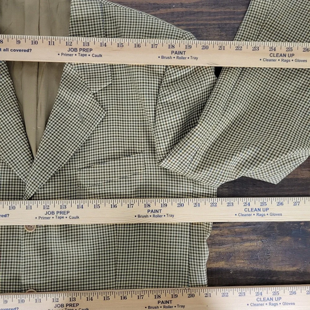 Charles‎ Dastier Mens Sport Coat Blazer Three Button Wool Polyester Beige 42R